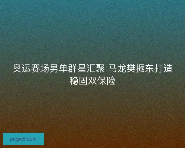 奥运赛场男单群星汇聚 马龙樊振东打造稳固双保险